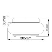 elegans modern szalcsiszolt krom mennyezeti lampa uveg vizallo ip44 furdo alacsony belmagassag furdoszoba vilagitas.jpg